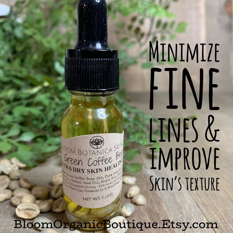 Green Coffee Facial Oil Serum| Under Eye Serum| Face Primer| Dry Skin Relief| gallery