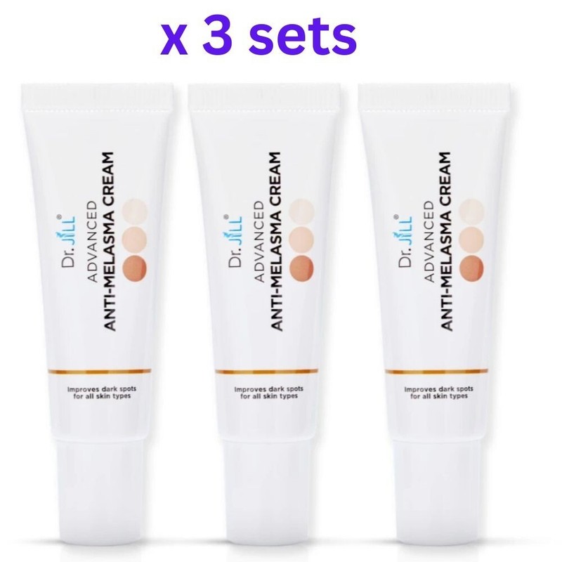 3x Dr.JiLL Advanced Melasma Cream Reduce blemishes, freckles, dark spot 15 ml