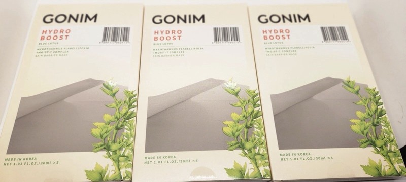 15 Masks GONIM Hydro Boost Blue Lotus Skin Barrier Mask 3 Box Korea Skin Moist-7