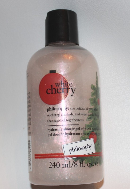 New PHILOSOPHY WHITE CHERRY Shower Gel & Bubble Bath 8 oz Sealed Holiday