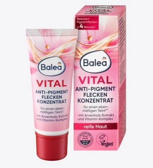 Balea Vital Fluid Anti-Pigment Spot Concentrate. Vitamins E, B3, B5. 20ml gallery