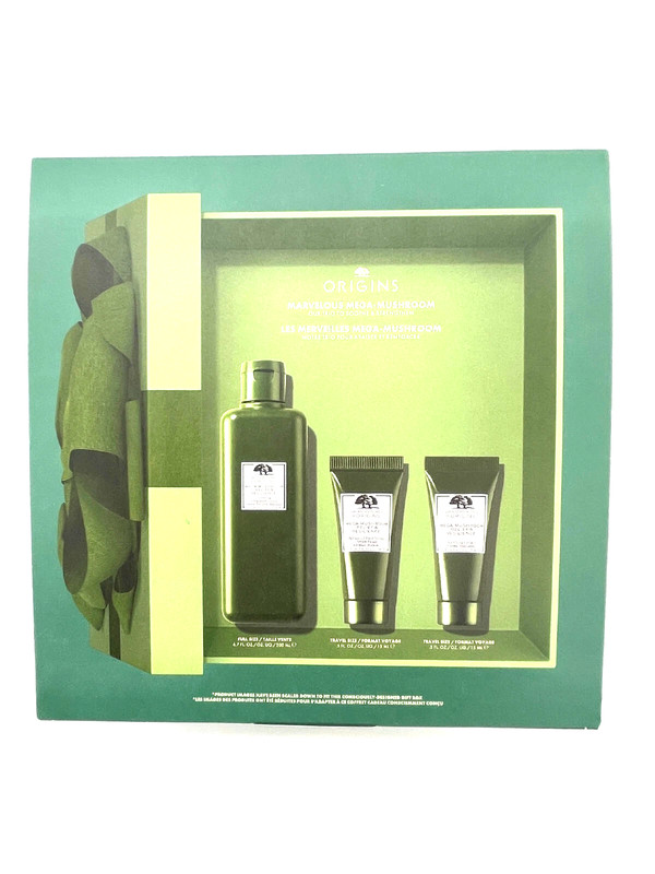 Origins MARVELOUS MEGA-MUSHROOM TRIO Set To Soothe & Strengthen-New in Box