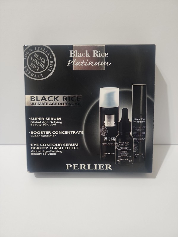 PERLIER BLACK RICE PLATINUM ULTIMATE AGE DEFYING KIT