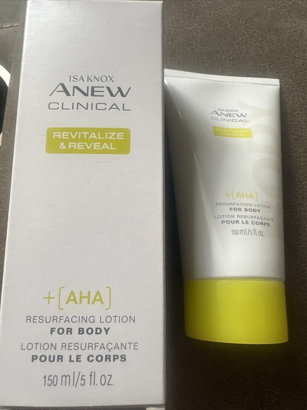 Avon Isa Knox Anew Clinical Revitalize & Reveal Resurfacing Lotion for Body NEW