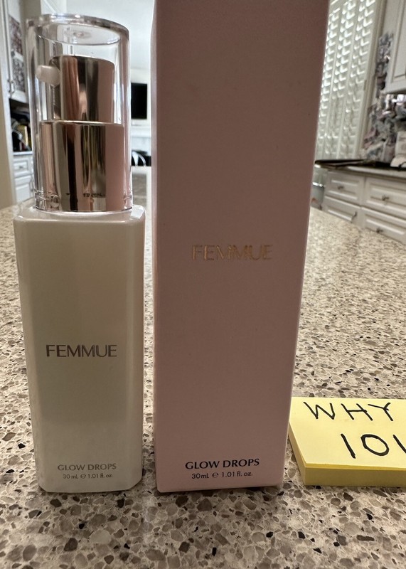 FEMMUE Glow Drops Oil/Serum Cream Firming 1oz/30mL FULL SZ EXP 11/2026 SEAL $56