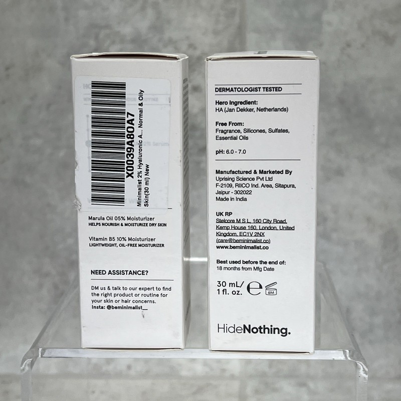 2 Pack! 2% Hyaluronic Acid Serum- Face,Intense Hydration,Glow Lesser Fine Line gallery