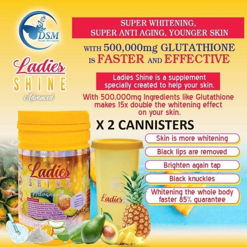 2x Phyto Ladies Shine Advanced L Glutathione Collagen Supplement Series By DSM
