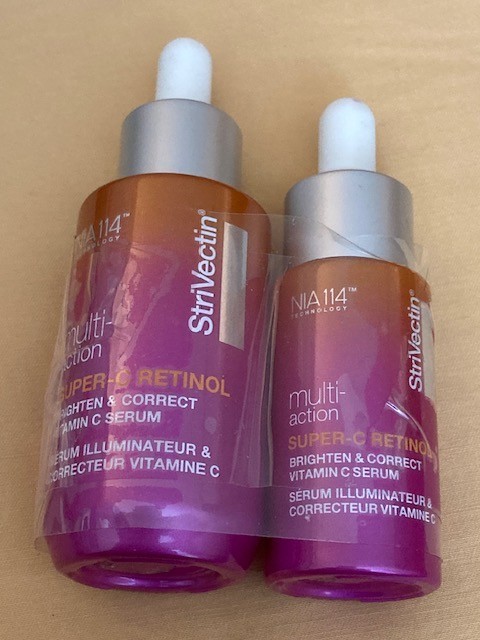 NEW StriVectin NIA114 Multi Action Super C Retinol Serum 30ml & 15ml.