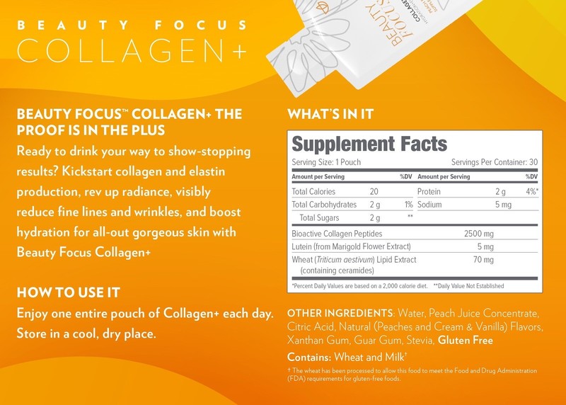 3 X Nu Skin Beauty Focus Collagen Plus Peach | Nuskin Liquid Collagen Drink gallery
