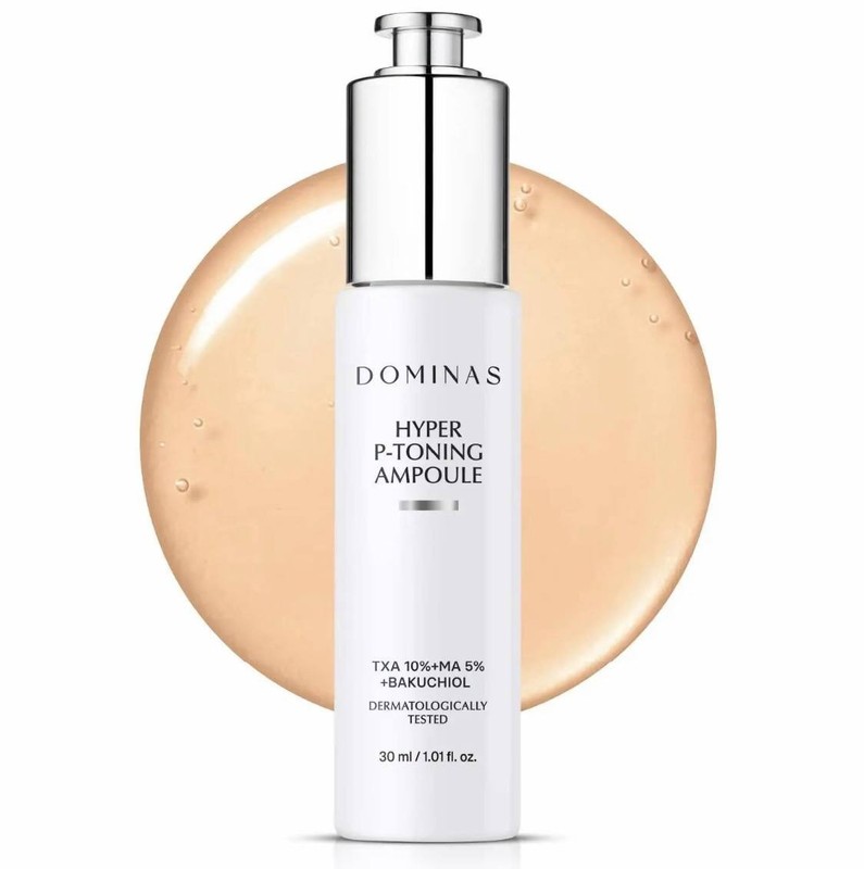 DOMINAS Hyper P-Toning Ampoule 30ml TXA 10% MA 5% Bakuchiol Brightening Serum Ko