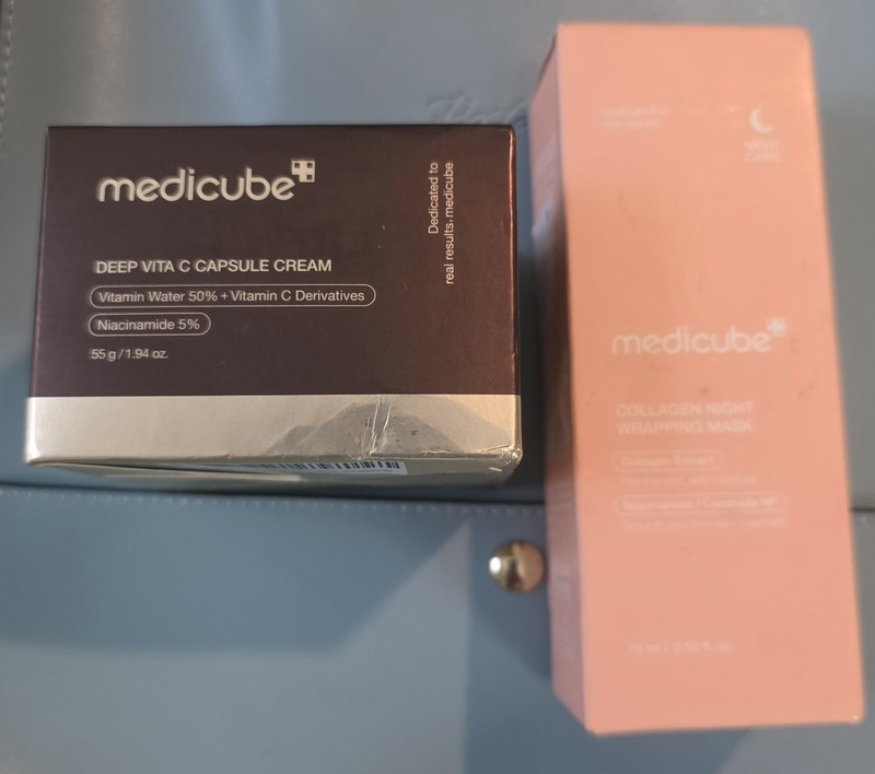 Medicube Lot for Less! Deep Vita C Capsule Cream & Collagen Night Wrapping Mask