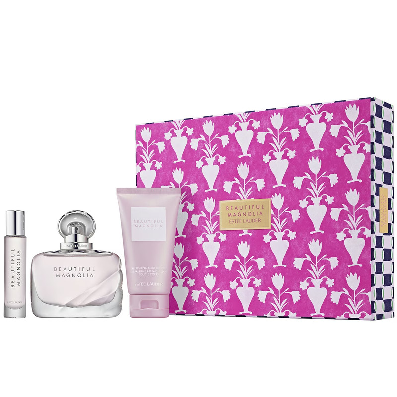 Estee Lauder Beautiful Magnolia Eau de Parfum Fragrance Set Blend 3pcs NEW