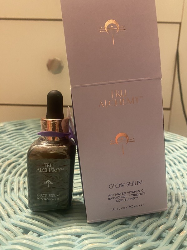 Tru Alchemy Glow Serum Activated Vitamin C+Bakuchiol+Tridoxy Acid Blend New 1 oz