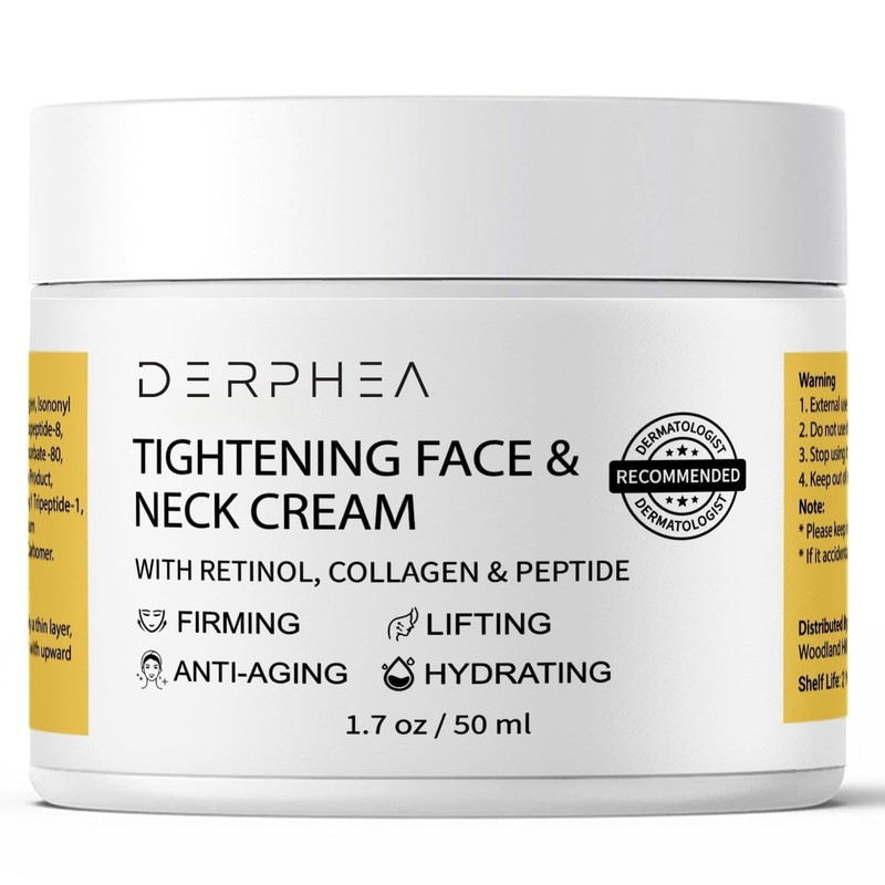 DERPHEA Neck Tightening Cream, Neck Firming Cream For Tightening and Firming,…