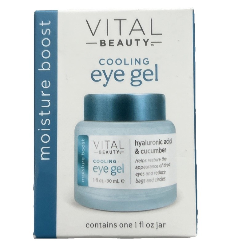 Vital Beauty Cooling Eye Gel Hyaluronic Acid & Cucumber for Dark Circles & Bags