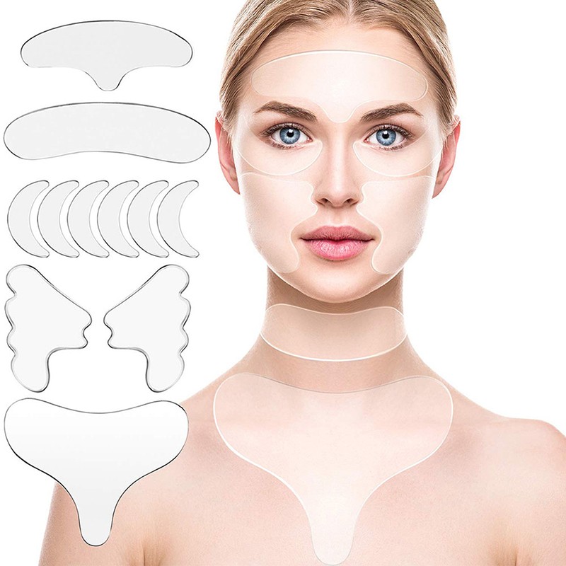 11/16pcs Silicone Face Eye Forehead Anti Wrinkle Patch Facial Lifting PadDLUKJHJ gallery