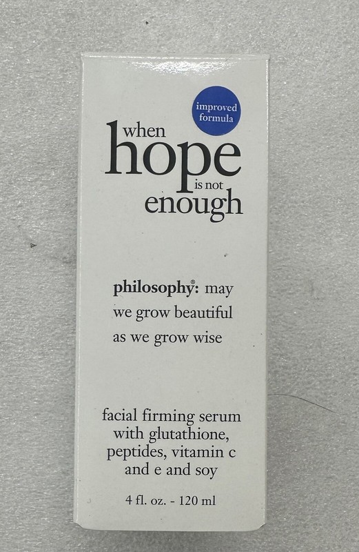 Philosophy FIRMING FACIAL SERUM w/ Glutathione Peptides Vitamin C & E – 4oz NEW