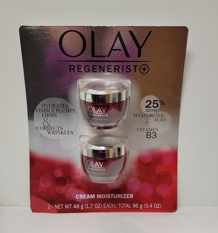 2x Olay Regenerist Micro-Sculpting Cream Hydrating Moisturizer 2/1.7 Fl Oz- New