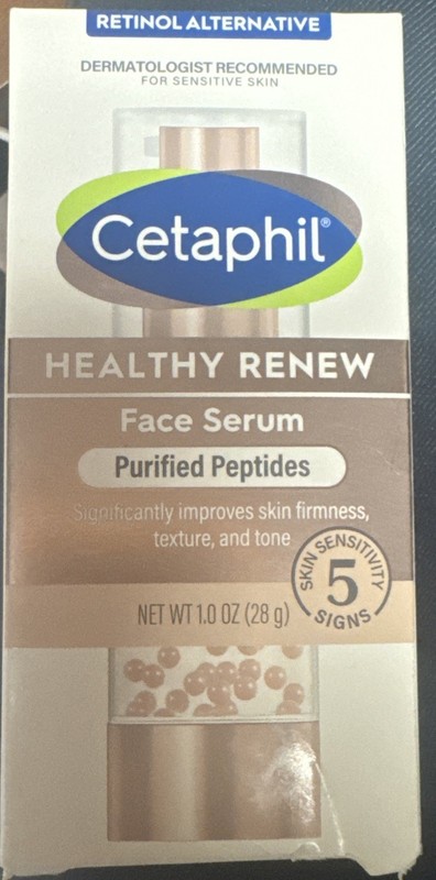 Cetaphil Healthy Renew Face Serum Purified Peptides 1oz Retinol Alternative