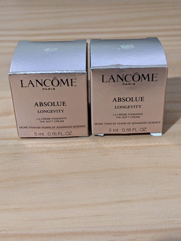 2* Lancome Absolue LONGEVITY The Soft Cream 5ml/each (=10ml) NIB