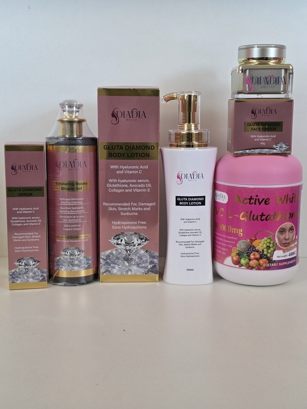 GLUTA DIAMOND MIRACLE SUPER WHITE AND GLUTA COLLAGEN & C CAPSULES Skin Booster gallery