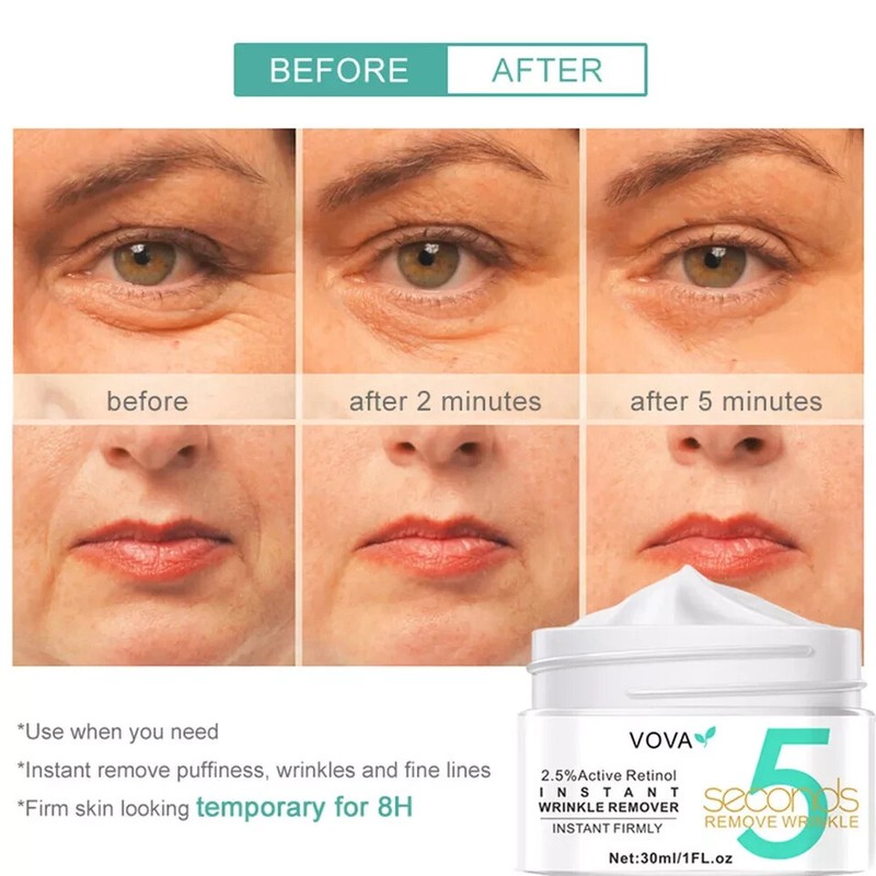 VOVA 5 Seconds Wrinkle Remover Retinol Cream Fast-acting Collagen - 2 PACK gallery