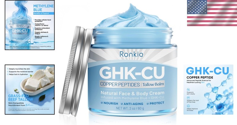 Blue Beef Tallow Moisturizer with Copper Peptides gallery