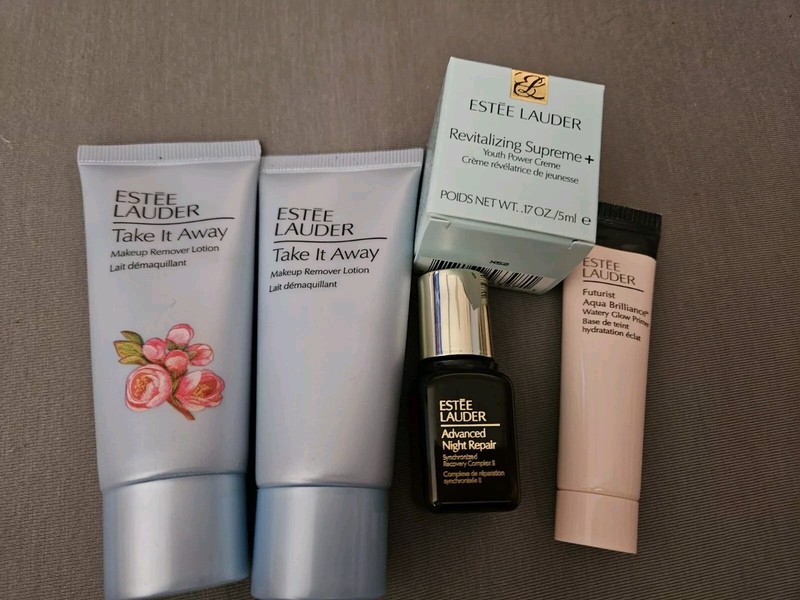 Lot of 5 Estee Lauder Revitalizing Supreme+ Creme 5ml, Glow Primer, Take it away