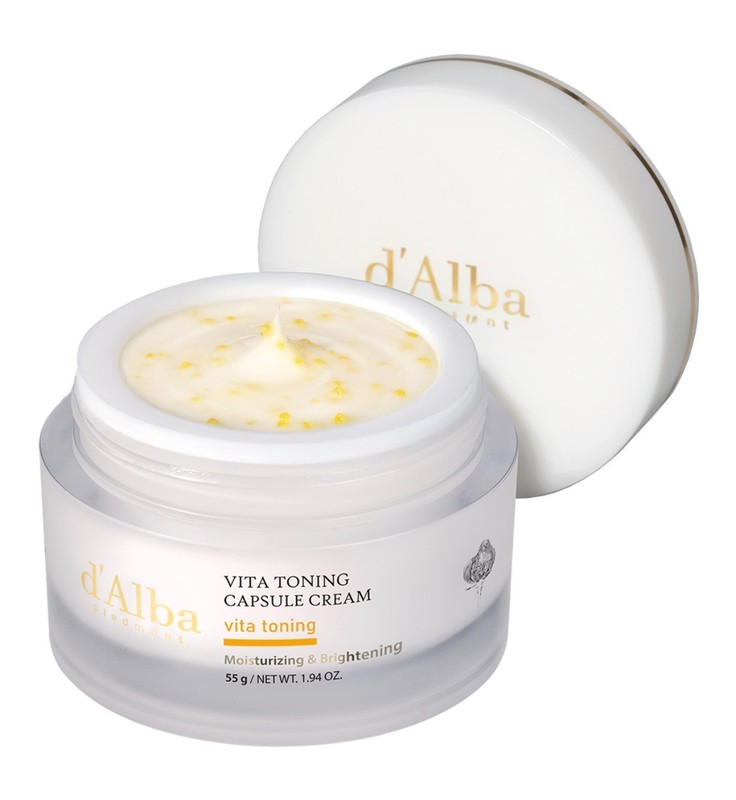 d’Alba Vita Toning Capsule Face Cream 55g Brightening Moisturizing K-Beauty