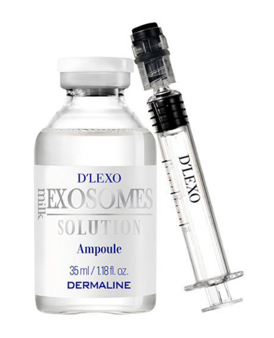 Dermaline Milk Exosomes Solution Ampoule 35ml Pore Care K-Beauty