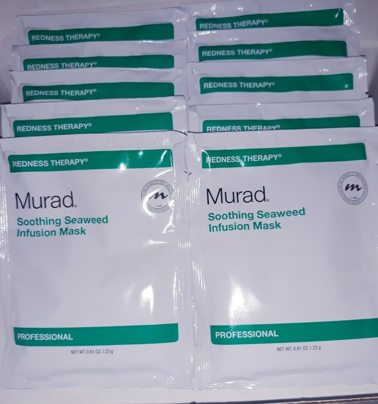 X10 Murad Redness Therapy Soothing Seaweed Infusion Mask 10 Pieces 0.81 oz ea
