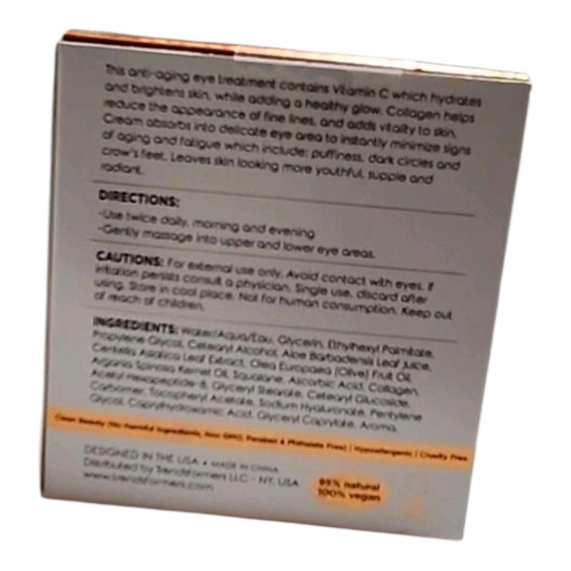 CLAIR Beauty Vitamin C Collagen Anti-Aging Eye Cream Wrimkle Reducing NEW gallery