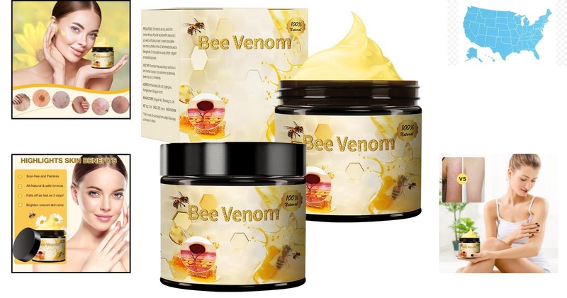 2026 Professional Bee Venom Treatment Cream - Moisturizing Skin Repair (2 Jars) gallery