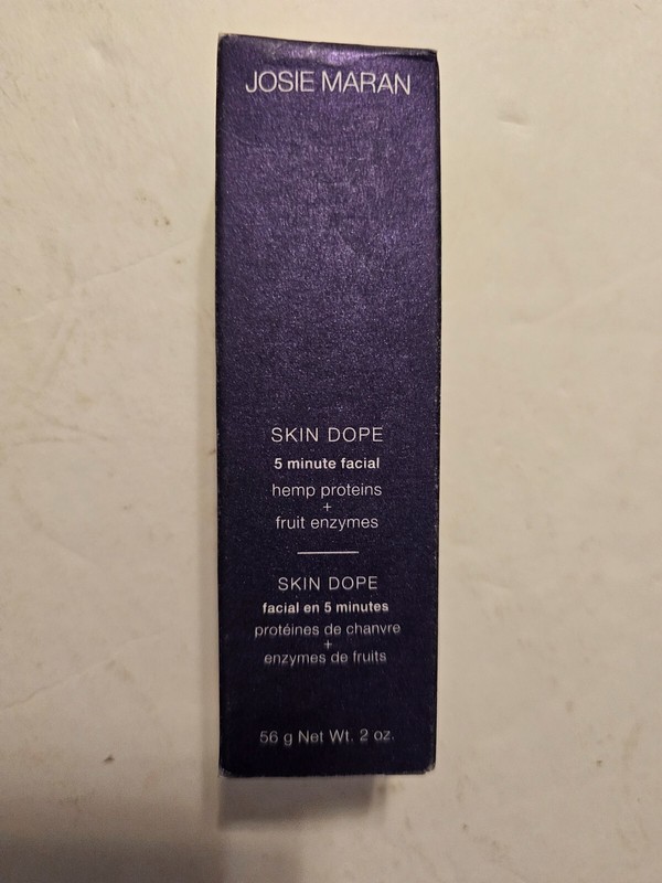 Josie Maran LAVENDER-Skin Dope 5 Minute Facial, Hemp Protein. 2 oz. BRAND NEW