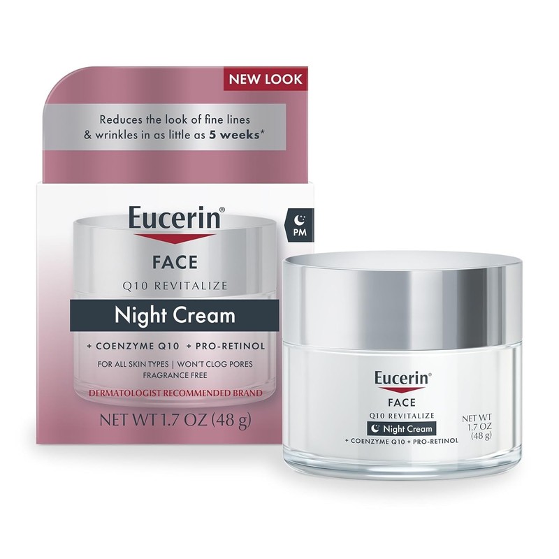 Gentle Pro-Retinol Night Cream – Q10 Hydrating Facial Cream for Sensitive Skin