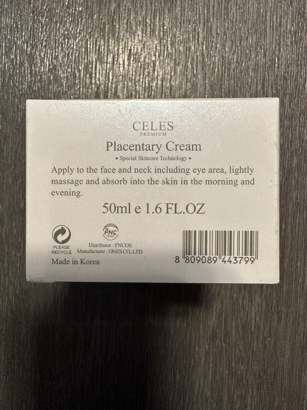 Celes Premium Placentary Cream 50ml Human Skin Physiological Formula K-Beauty gallery
