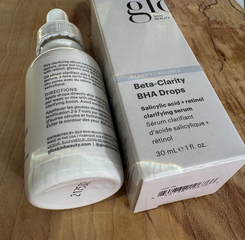 Glo Skin Beauty Beta-Clarity BHA Drops Clarifying Serum 1 fl oz, Jade Roller NEW gallery