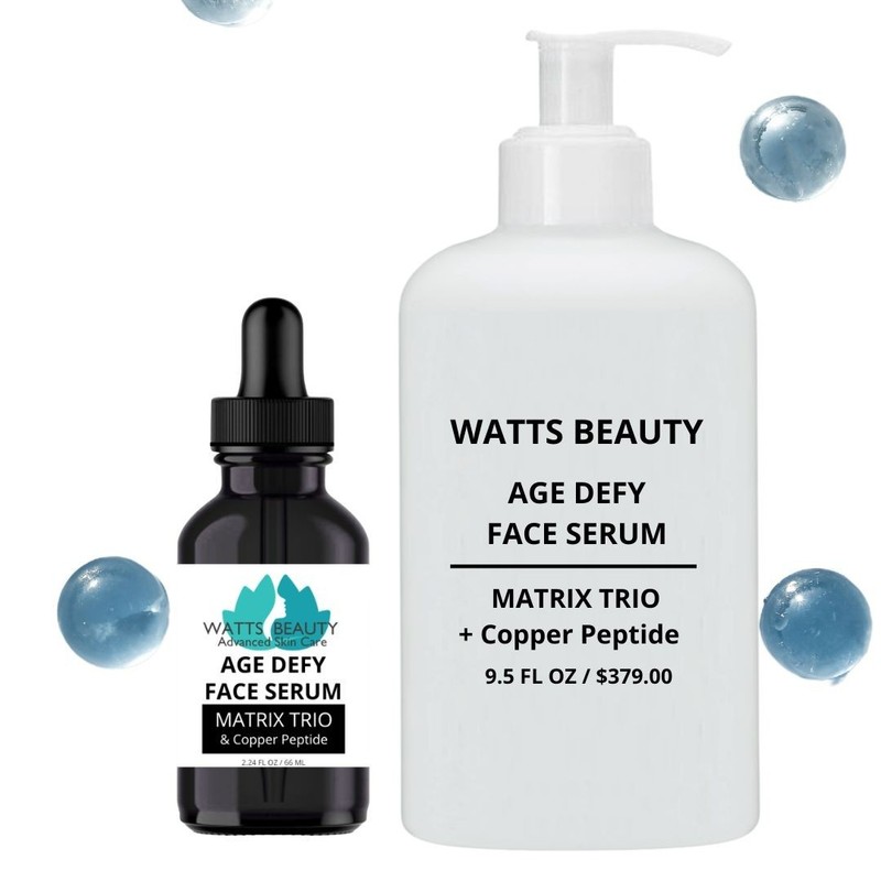 Watts Beauty AGE DEFY GHK-Cu Copper Peptides + Matrixyl - GLASS SKIN Face Serum gallery