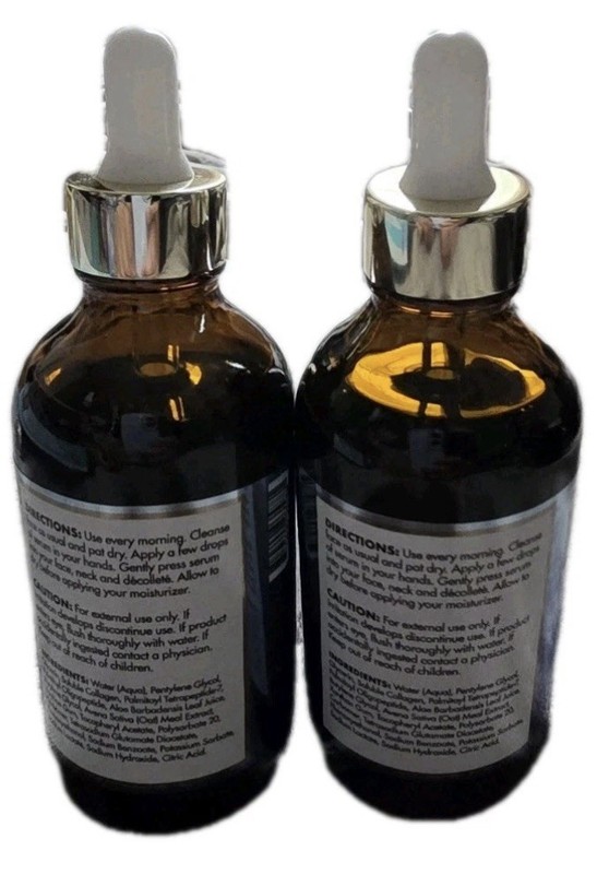 ANI Gold Collagen and Peptides Serum 2 Pack 3.75 oz Each Anti Aging Firming Set gallery