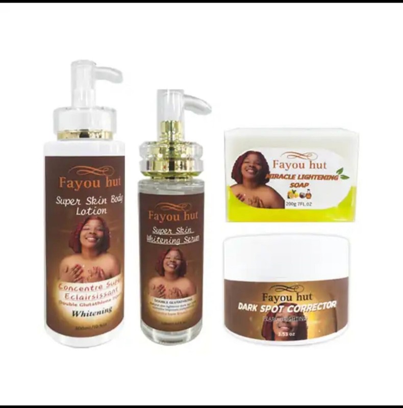 FAYOU HUT vitamin c face serum for women skin care set lemon soap face cream