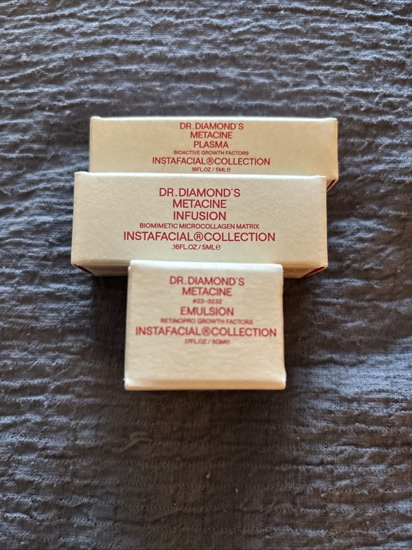 Dr. Diamond’s Metacine THE INSTAFACIAL®DISCOVERY TRIO. Plasma,infusion,emulsion