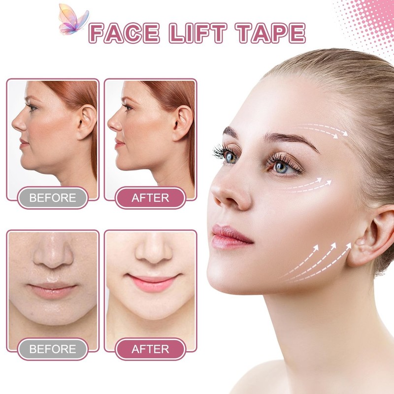 180PCS Face Lift tape Invisible, Face Lift Tape with 8 bands, Neck Tape lifting gallery