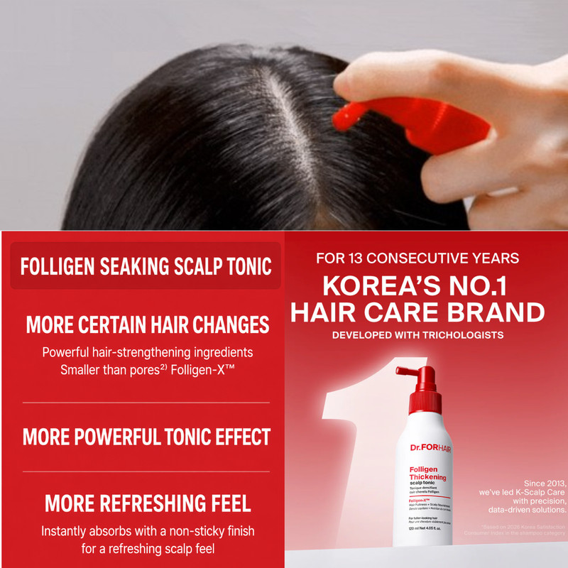 Dr.FORHAIR Scalp Care Tonic 120ml K-Beauty Hair Volume Mist gallery