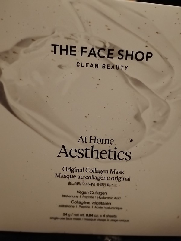 THE FACE SHOP Original Vegan Collagen Face Mask Korean Glass Skin Essential P…