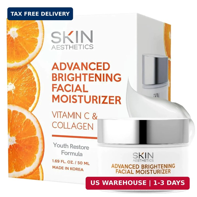 Skin Aesthetics Vitamin C & Collagen Face Moisturizer – Anti-Aging, Hydrating, F