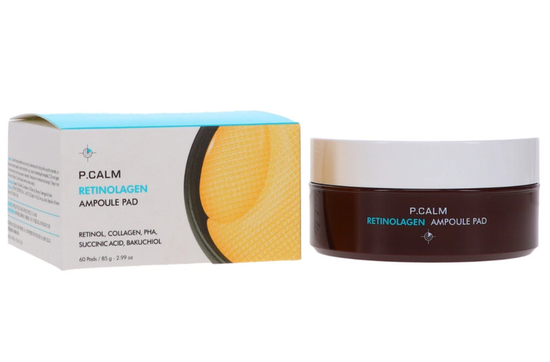 P.CALM Retinolagen Ampoule Pads Korean Retinol Toner Pads Anti Aging Hydrating F