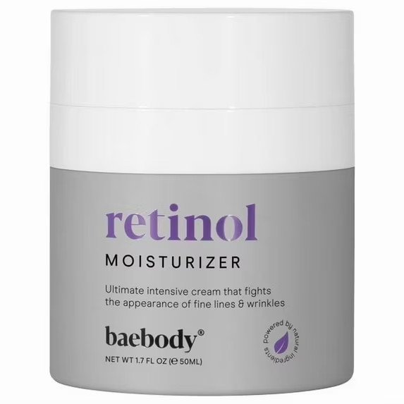 Baebody Retinol Moisturizer Face Cream Jojoba Oil & Vitamin E 1.7oz 7/27 NEW