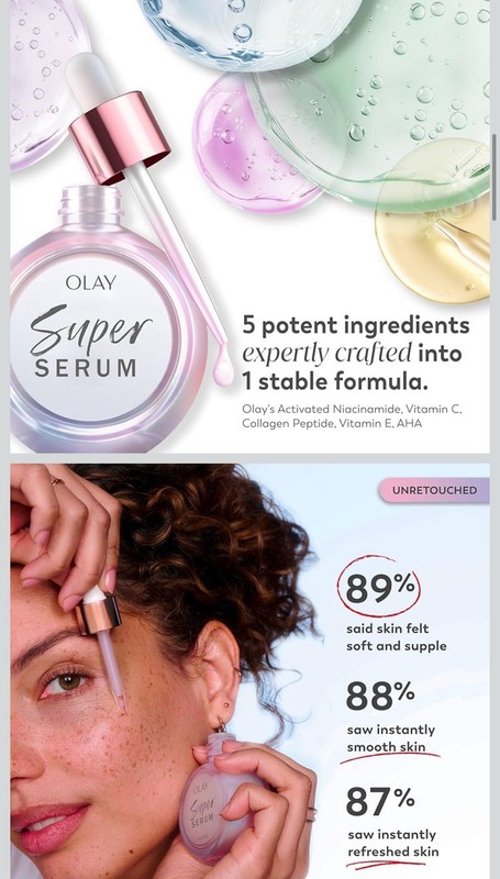 OLAY Super Serum (Power Of 5 Benefits In One) 1.0 FL OZ (30 ML) Brand New gallery