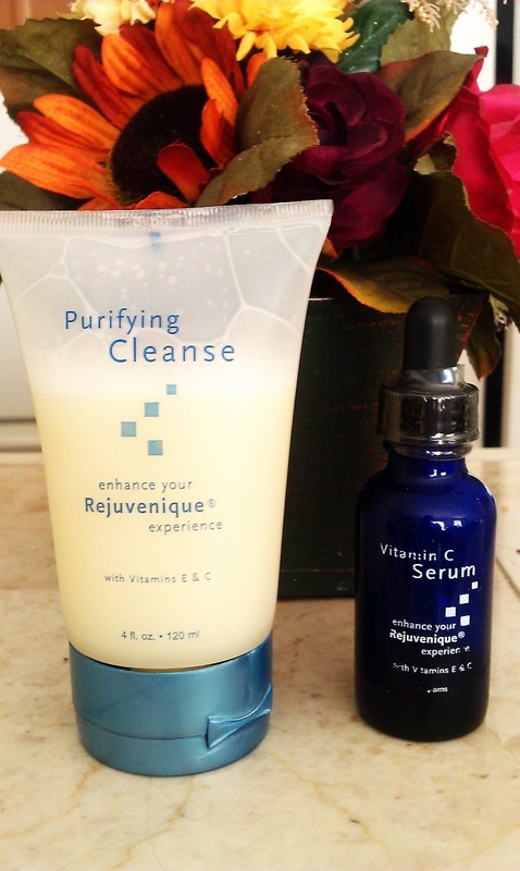 LOT OF 2 REJUVENIQUE VITIMIN C SERUM PLUS LIQUID CLEANSER 4 OZ.