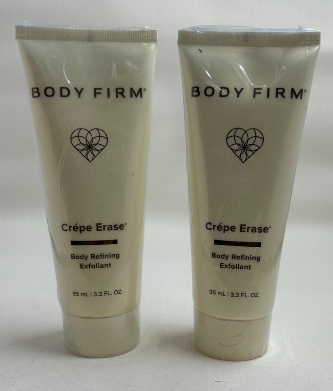 Body Firm Crepe Erase Refining Body Exfoliant NEW 3.3 Fl Oz (LOT OF 2) FRAG FREE